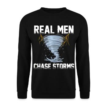 Storm chasers - Unisex Sweatshirt - black - Front - Alina (178cm) & Michal (187cm)