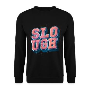 Slough Angleterre UK City Font Vintage Rétro - Sweat-shirt Unisexe - noir - Devant - Alina (178cm) & Michal (187cm)