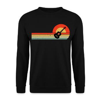 Guitariste acoustique Musicien Musicien Guitariste - Sweat-shirt Unisexe - noir - Devant - Alina (178cm) & Michal (187cm)