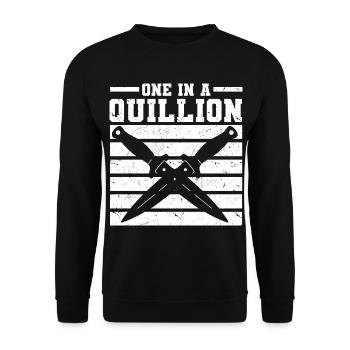 Antike Messer - Unisex Pullover - Schwarz - Vorne - Alina (178cm) & Michal (187cm)