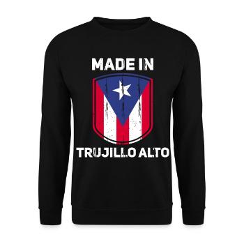 Puerto Rico - Unisex Pullover - Schwarz - Vorne - Alina (178cm) & Michal (187cm)