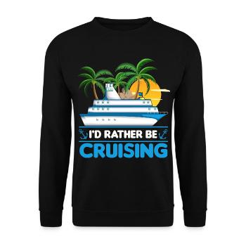 Kreuzfahrt - Unisex Pullover - Schwarz - Vorne - Alina (178cm) & Michal (187cm)