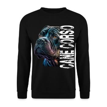Cane Corso für einen Cane Corso Besitzer - Unisex Pullover - Schwarz - Vorne - Alina (178cm) & Michal (187cm)