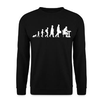 Child to chess player - Unisex Sweatshirt - black - Front - Alina (178cm) & Michal (187cm)