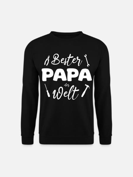 Bester Papa der Welt Werkzeug - Unisex Pullover - Schwarz