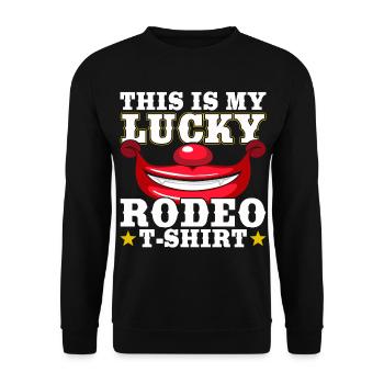 Cowboy - Unisex Pullover - Schwarz - Vorne - Alina (178cm) & Michal (187cm)