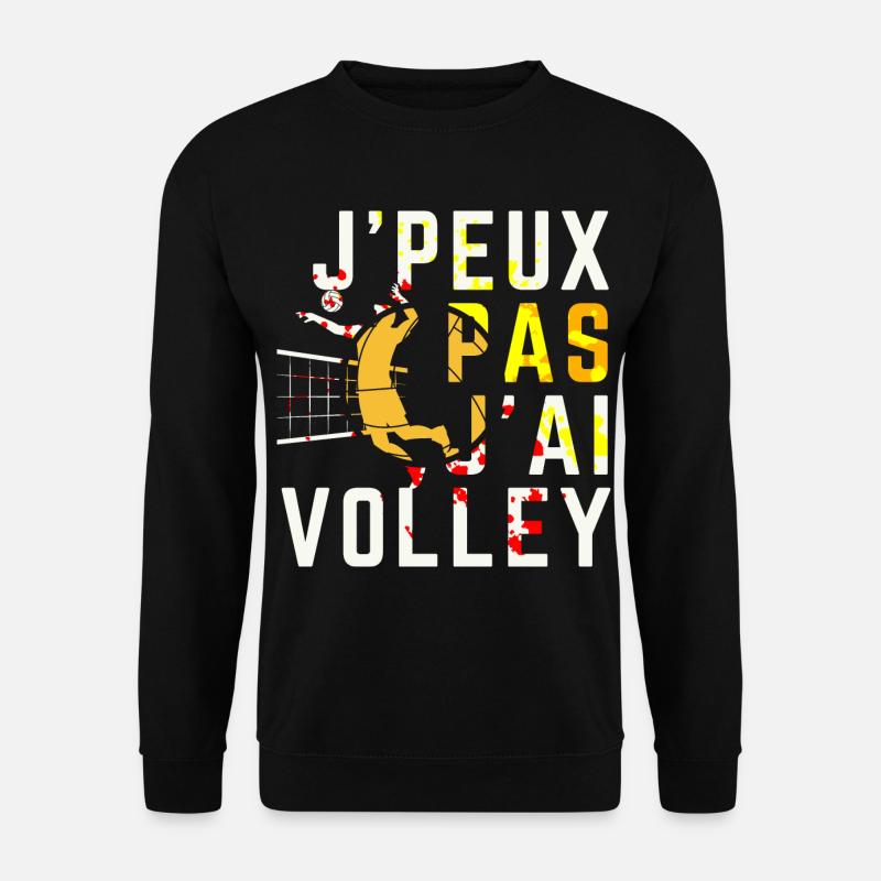 I Can't I Volley - Unisex Sweatshirt - black