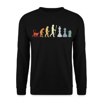 Chess Development - Unisex Sweatshirt - black - Front - Alina (178cm) & Michal (187cm)