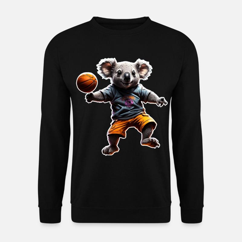 Basketball Koala - Unisex Sweatshirt - black