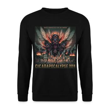 Zikaden-Horrorfilm 2024 - Unisex Pullover - Schwarz - Vorne - Alina (178cm) & Michal (187cm)