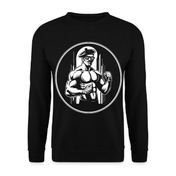 Proud Frenchman – Design for France fans - Unisex Sweatshirt - black - Front - Alina (178cm) & Michal (187cm)