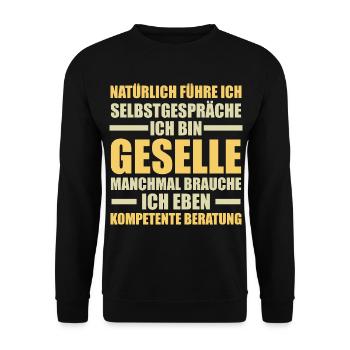 Compagnon Artisanat Certificat de compagnon Cadeau - Sweat-shirt Unisexe - noir - Devant - Alina (178cm) & Michal (187cm)