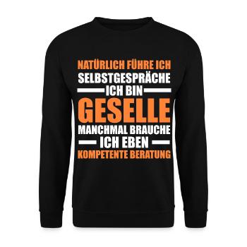 Compagnon Artisanat Certificat de compagnon Cadeau - Sweat-shirt Unisexe - noir - Devant - Alina (178cm) & Michal (187cm)
