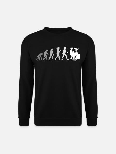 Evolution de la chemise Drums Drummer - Sweat-shirt Unisexe - noir