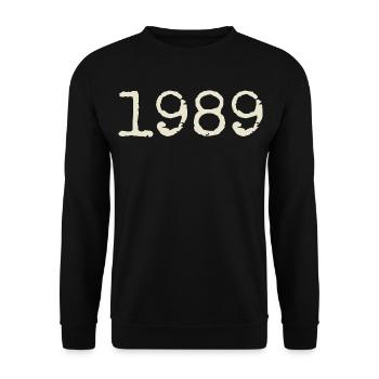 Cadeau Anniversaire 1989 - Génial depuis 1989 - Sweat-shirt Unisexe - noir - Devant - Alina (178cm) & Michal (187cm)