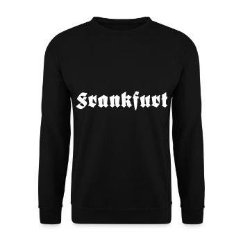 Frankfurt - Unisex Sweatshirt - black - Front - Alina (178cm) & Michal (187cm)