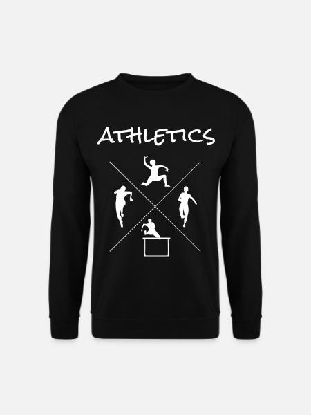 Leichtathletik Sport Shirt - Unisex Pullover - Schwarz