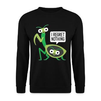 Mante religieuse cadeau sexe sexy ça valait le coup - Sweat-shirt Unisexe - noir - Devant - Alina (178cm) & Michal (187cm)