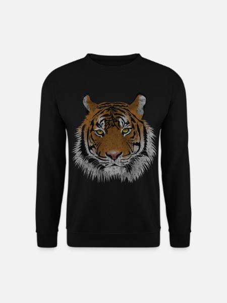 Tête de tigre vintage - Sweat-shirt Unisexe - noir