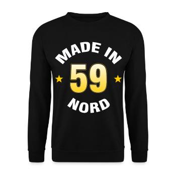 Nord - Sweat-shirt Unisexe - noir - Devant - Alina (178cm) & Michal (187cm)