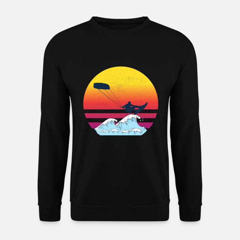Kitesurfen Geschenk - Unisex Pullover - Schwarz