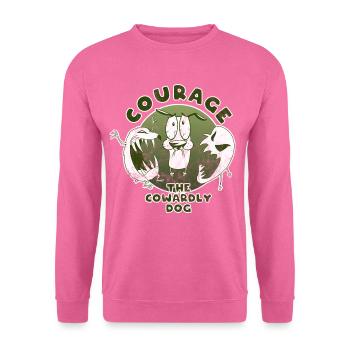 Courage The Cowardly Dog Scary Vintage - Unisex Sweatshirt - pink - Front