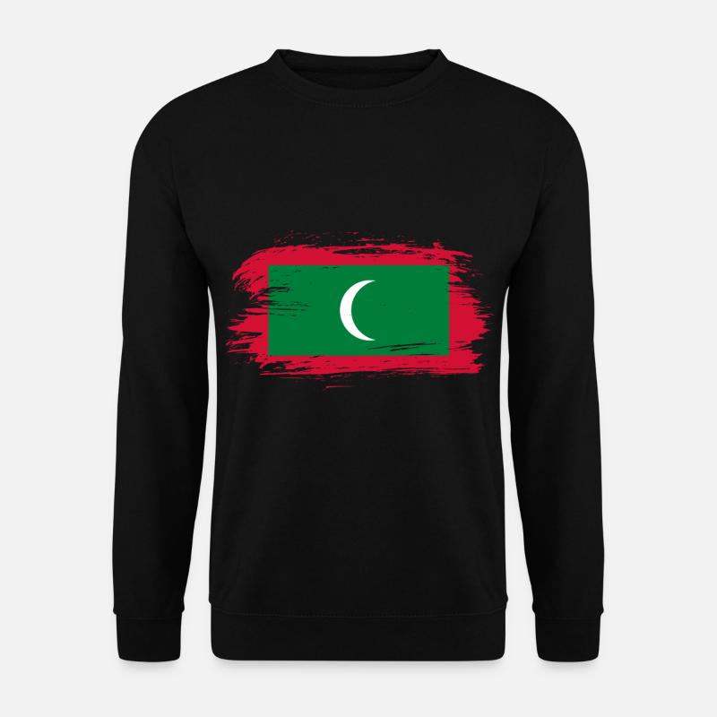 Malediven Flagge - Unisex Pullover - Schwarz