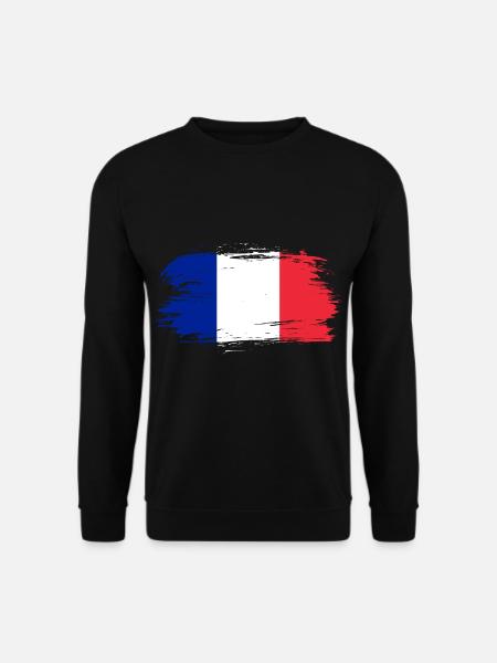 France Flag - Unisex Sweatshirt - black