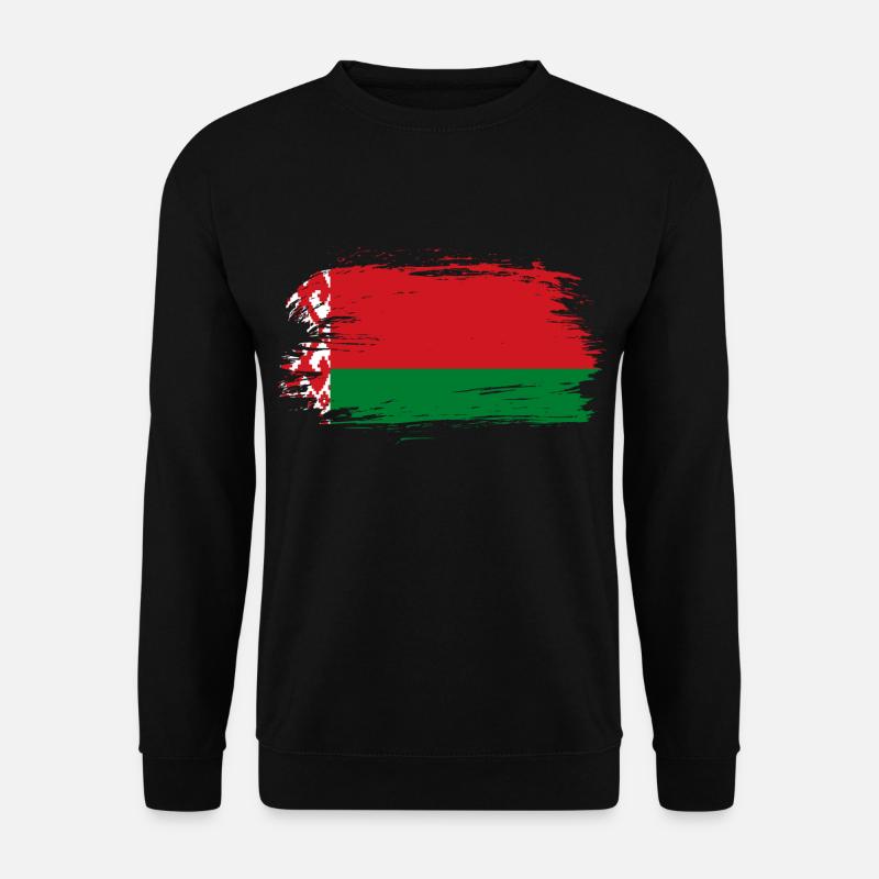 Weißrussland Belarus Flagge - Unisex Pullover - Schwarz