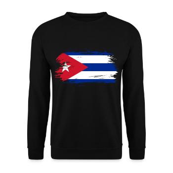 Drapeau cubain - Sweat-shirt Unisexe - noir - Devant - Alina (178cm) & Michal (187cm)