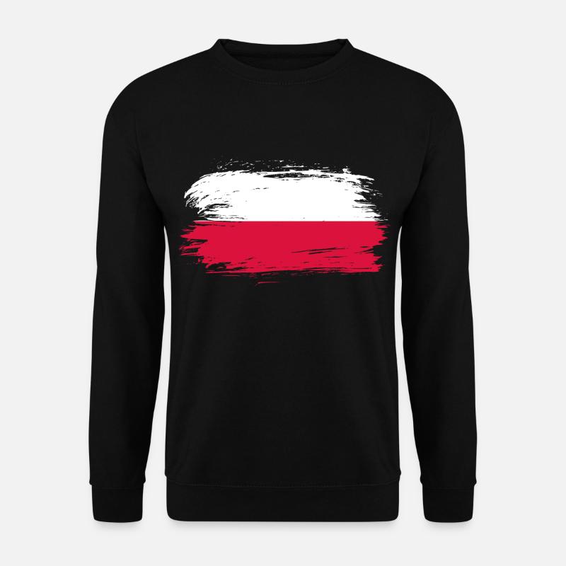 Pologne Drapeau - Sweat-shirt Unisexe - noir