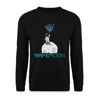 Safemoon Shirt Cryptocurrency Blockchain T Shirt - Sweat-shirt Unisexe - noir - Devant - Alina (178cm) & Michal (187cm)