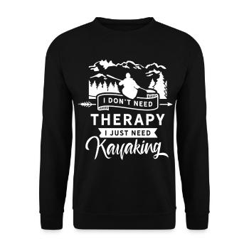 Kayak Kajakfahrer Kayaking Kajak Kajakfahren - Unisex Pullover - Schwarz - Vorne - Alina (178cm) & Michal (187cm)