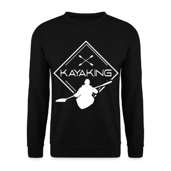 Kayak Kajakfahrer Kajakfahren Kajak Kayaking - Unisex Pullover - Schwarz - Vorne - Alina (178cm) & Michal (187cm)