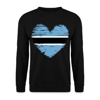 Drapeau drapeau du Botswana - Sweat-shirt Unisexe - noir - Devant - Alina (178cm) & Michal (187cm)