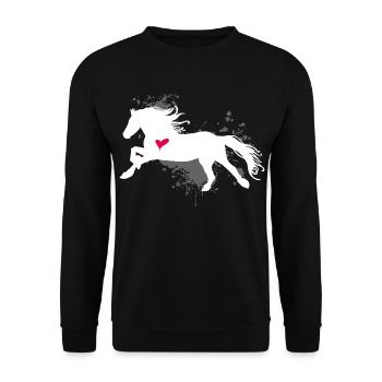 Riding Free Time Gift Rider - Unisex Sweatshirt - black - Front - Alina (178cm) & Michal (187cm)