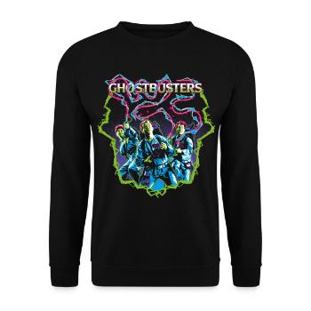 Ghostbusters Auf Geisterjagd - Unisex Pullover - Schwarz - Vorne - Alina (178cm) & Michal (187cm)