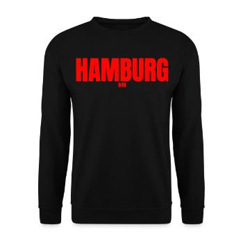 Hambourg 040 - Sweat-shirt Unisexe - noir - Devant - Alina (178cm) & Michal (187cm)
