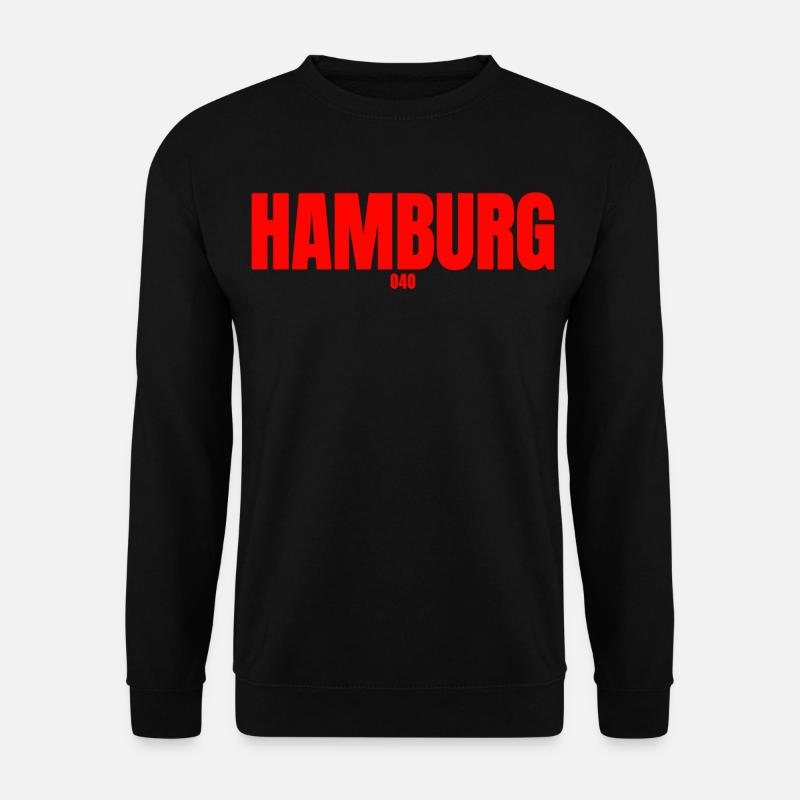 Hamburg 040 - Unisex Pullover - Schwarz