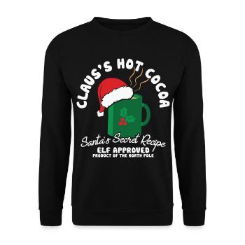Cadeaux de Noël Noël - Sweat-shirt Unisexe - noir - Devant - Alina (178cm) & Michal (187cm)