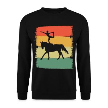 Acrobate Riding Rider Vaulter Acrobat - Sweat-shirt Unisexe - noir - Devant - Alina (178cm) & Michal (187cm)