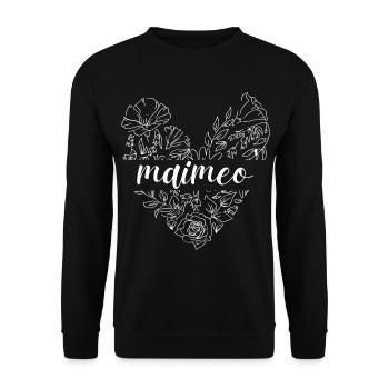 Best Maimeo. Maimeo gift - Unisex Sweatshirt - black - Front - Alina (178cm) & Michal (187cm)