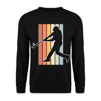 Base-ball - Sweat-shirt Unisexe - noir - Devant - Alina (178cm) & Michal (187cm)