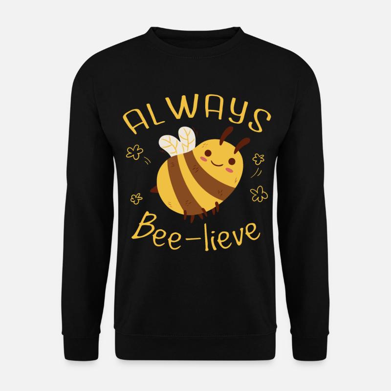Cute Honeybee Bee Bumblebee Design - Unisex Sweatshirt - black