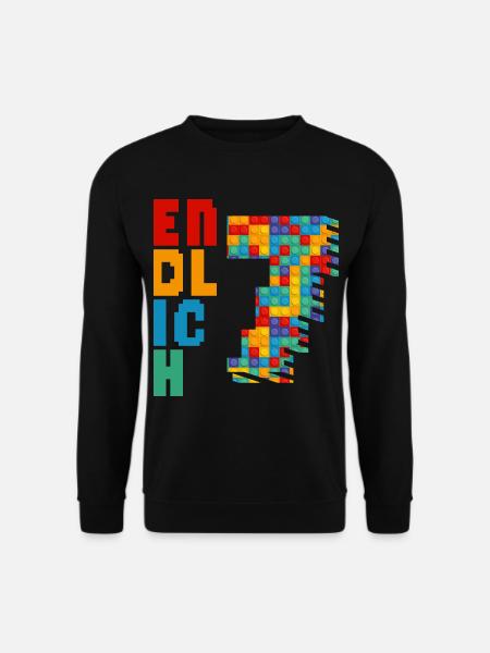 Endlich 7 Baustein - Unisex Pullover - Schwarz