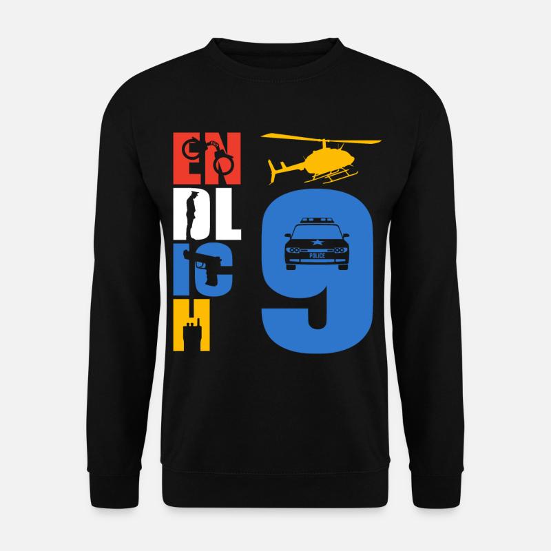 Finally 9 Police - Unisex Sweatshirt - black