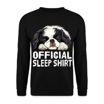 Offizielles japanisches Schlafshirt mit japanische - Unisex Pullover - Schwarz - Vorne - Alina (178cm) & Michal (187cm)