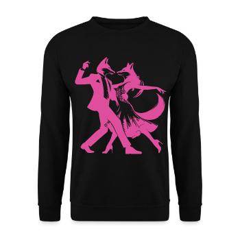 Cool dance design with stylish dance couple - Unisex Sweatshirt - black - Front - Alina (178cm) & Michal (187cm)