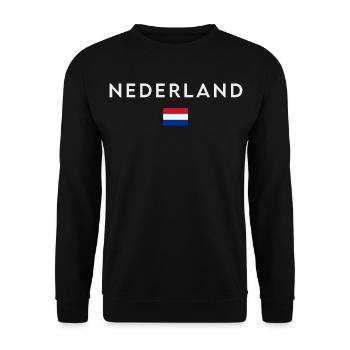 Drapeau de la Hollande, fierté néerlandaise - Sweat-shirt Unisexe - noir - Devant - Alina (178cm) & Michal (187cm)