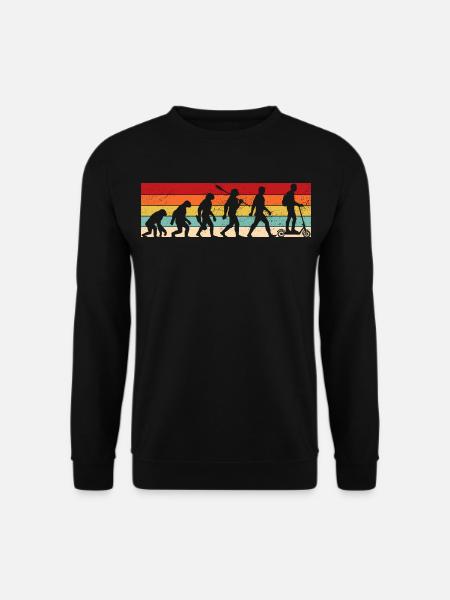 Vintage Evolution - E-Scooter - Unisex Pullover - Schwarz